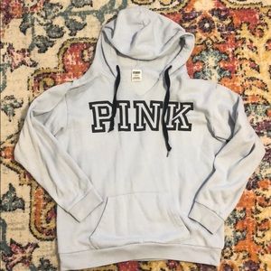 Baby blue PINK hoodie